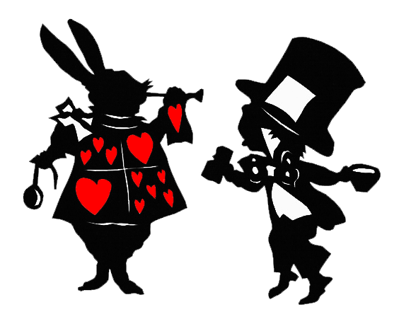 Alice In Wonderland Rabbit Silhouette at GetDrawings | Free download