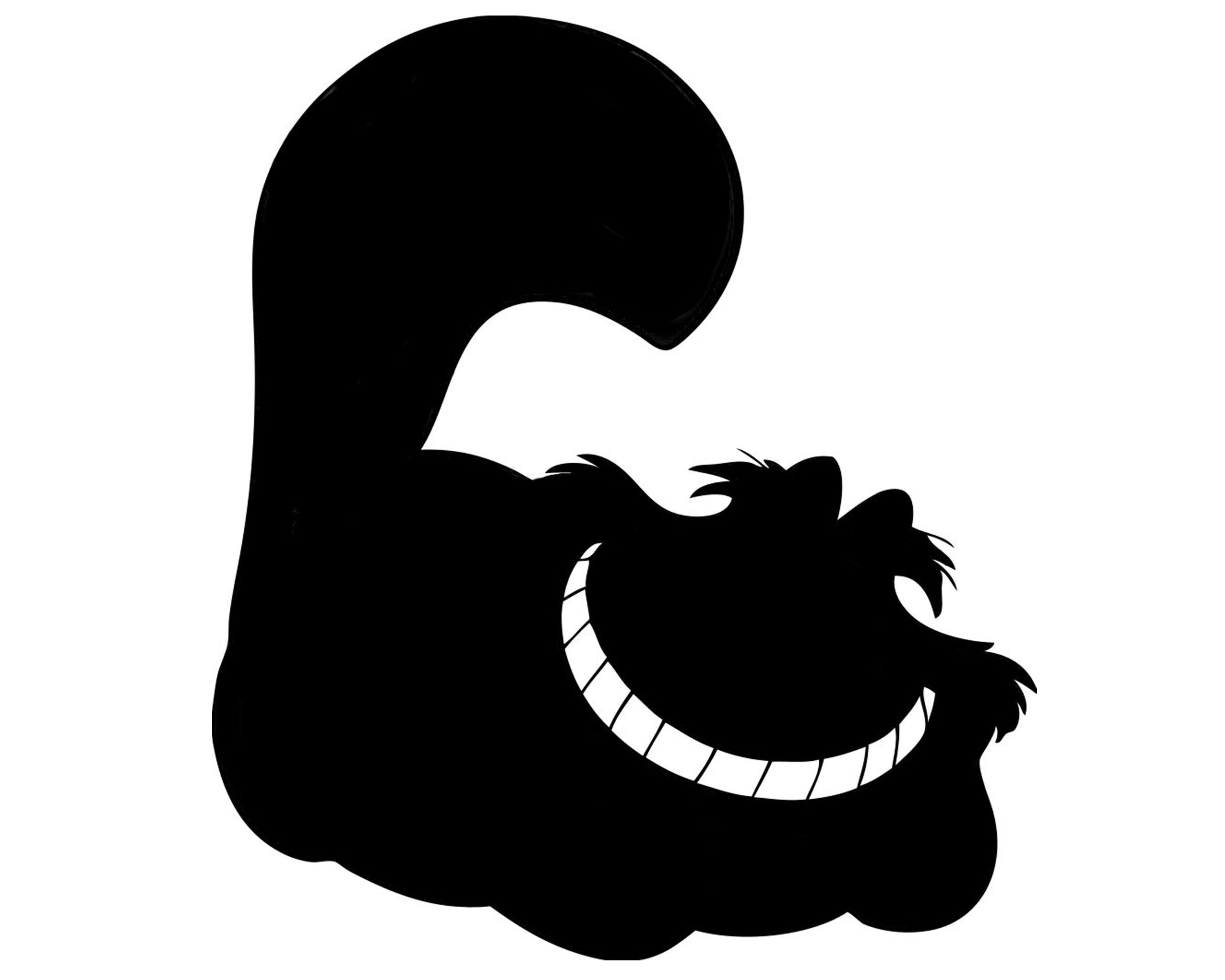 3000x2400 Alice In Wonderland Cheshire Cat Silhouette Using Iphone