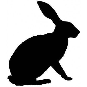 364x364 White Rabbit Silhouette