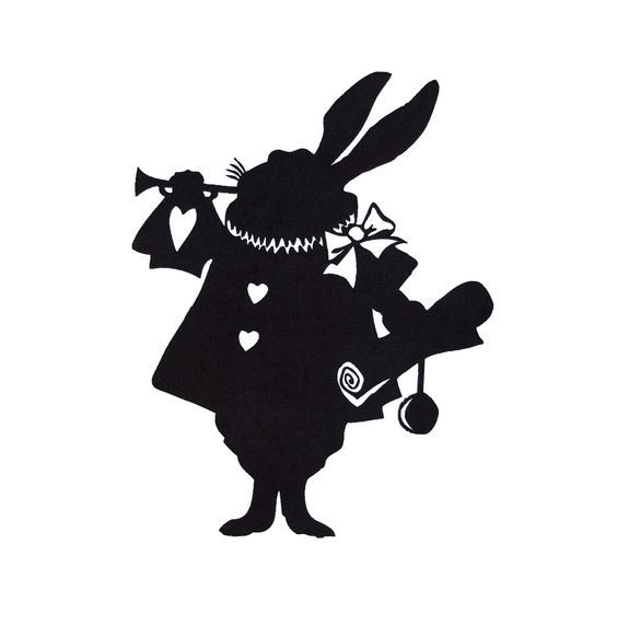 564x571 White Rabbit Wall Decal Disney Pictures White