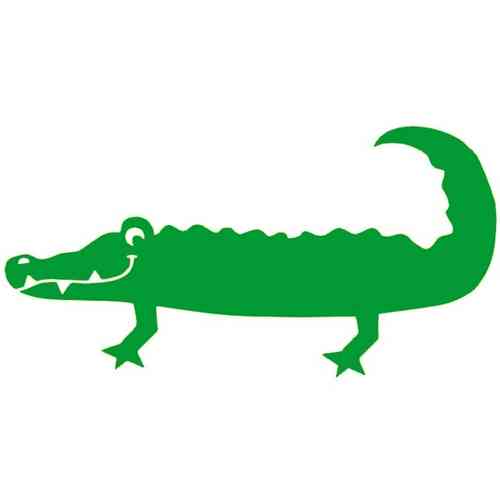 500x500 Krokodil Applicaties, Templates, Sjablonen, Flocken, Silhouetten