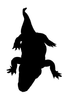 233x330 Alligator Silhouette 1 Decal Sticker