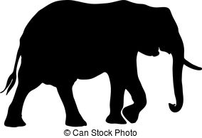 284x194 Black And White Vector Alligator Silhouette. Black And White