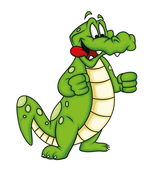 500x565 Cute Crocodile Cartoon Styles Vectors 10