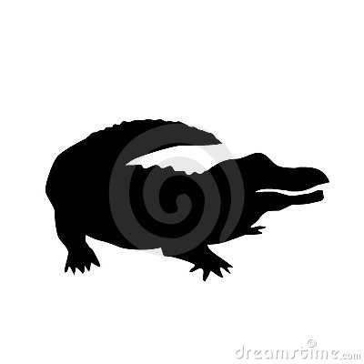 400x400 Alligator Vector Silhouette Clipart Panda