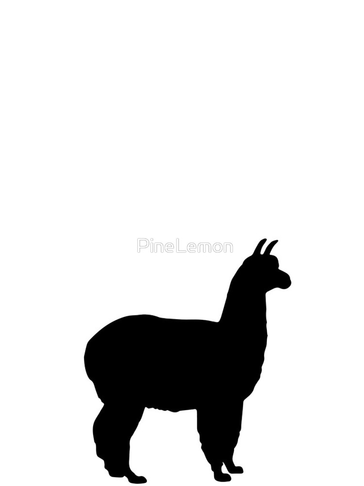750x1000 Alpaca Llama Silhouette Black Animal Iphone Cases Amp Covers By