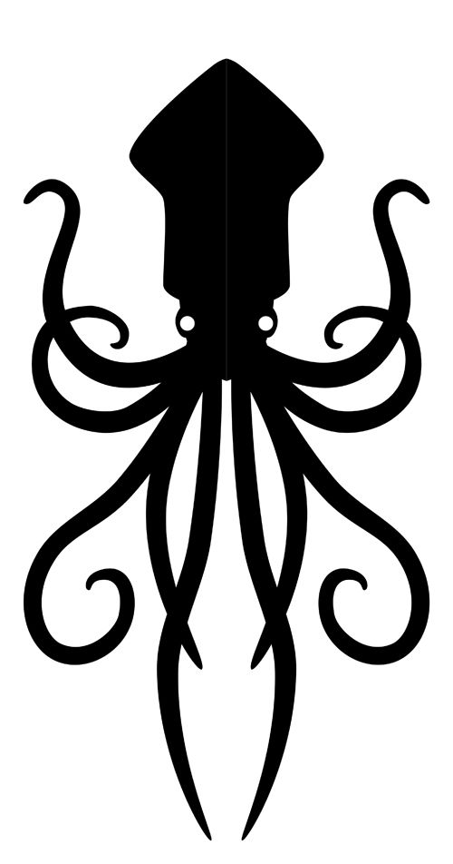 500x952 Squid Silhouette Clipart Panda