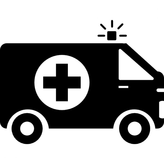 626x626 Ambulance With First Aid Sign Icons Free Download