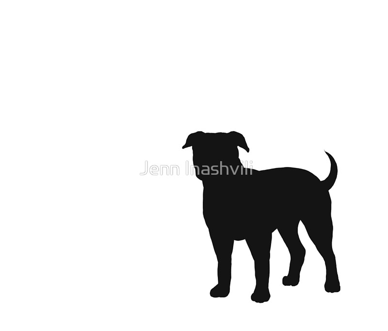 800x682 American Bulldog Silhouette(S) Travel Mugs By Jenn Inashvili
