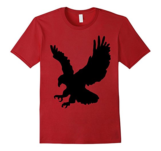562x526 American Eagle Emblem Silhouette T Shirt Clothing