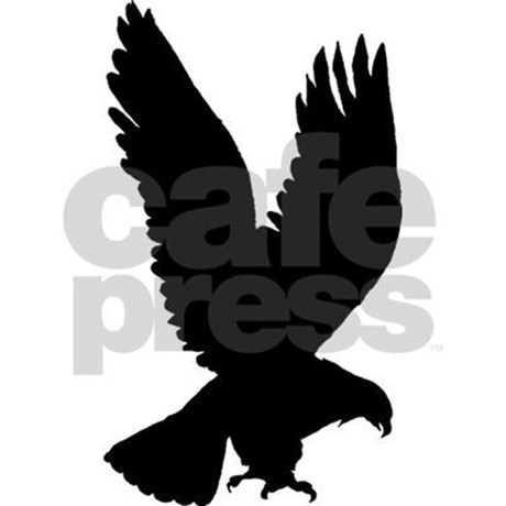 460x460 American Eagle Silhouette Tile Coaster By Intrigue90
