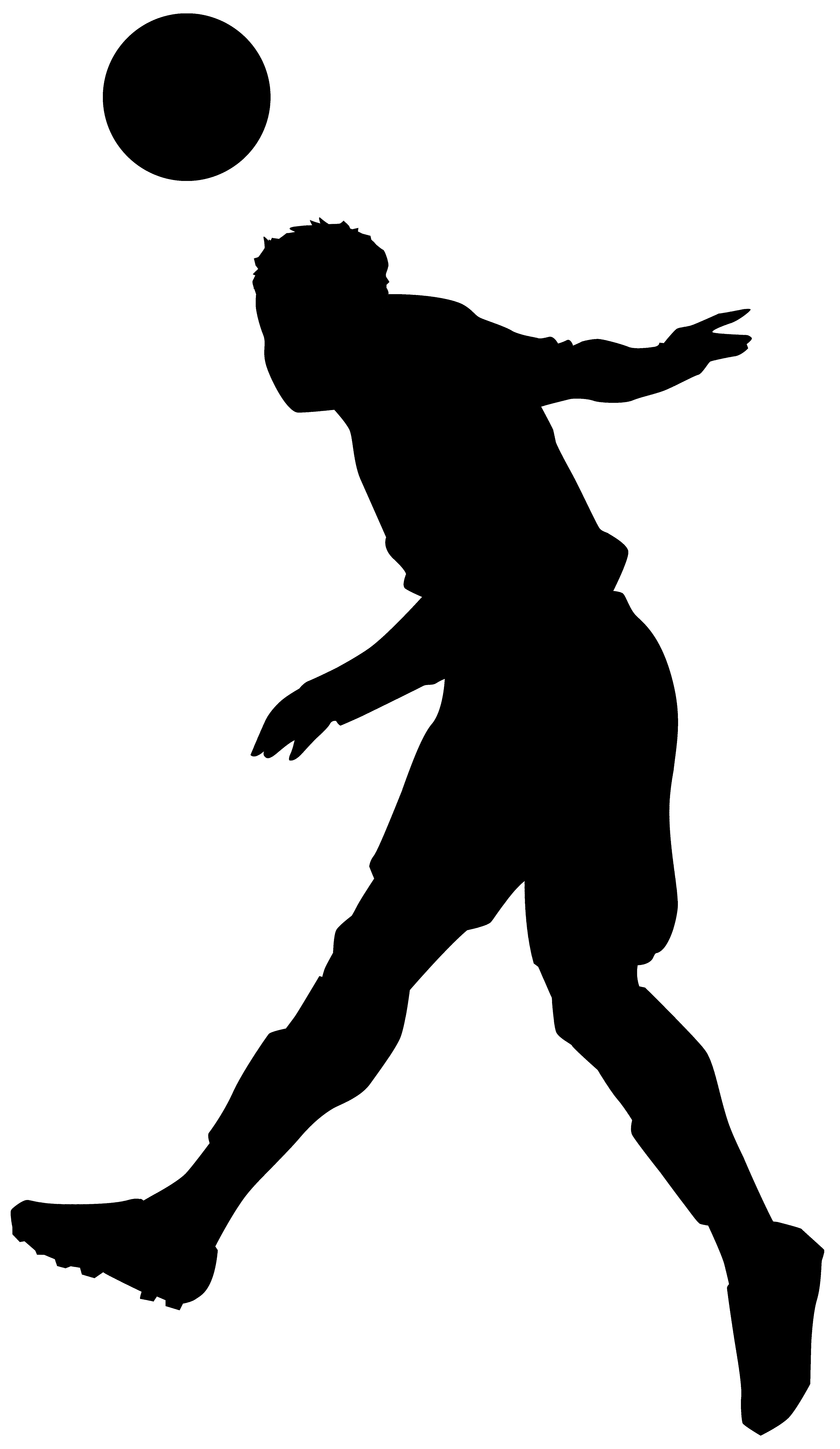 American Football Player Silhouette