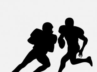 310x233 American Football Player Silhouettes Collection Free Vectors
