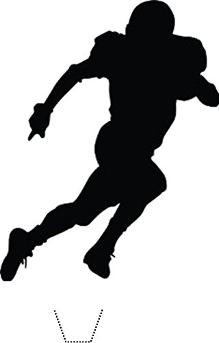 320x500 Novelty American Football Player Silhouette 12 Edible Stand Up