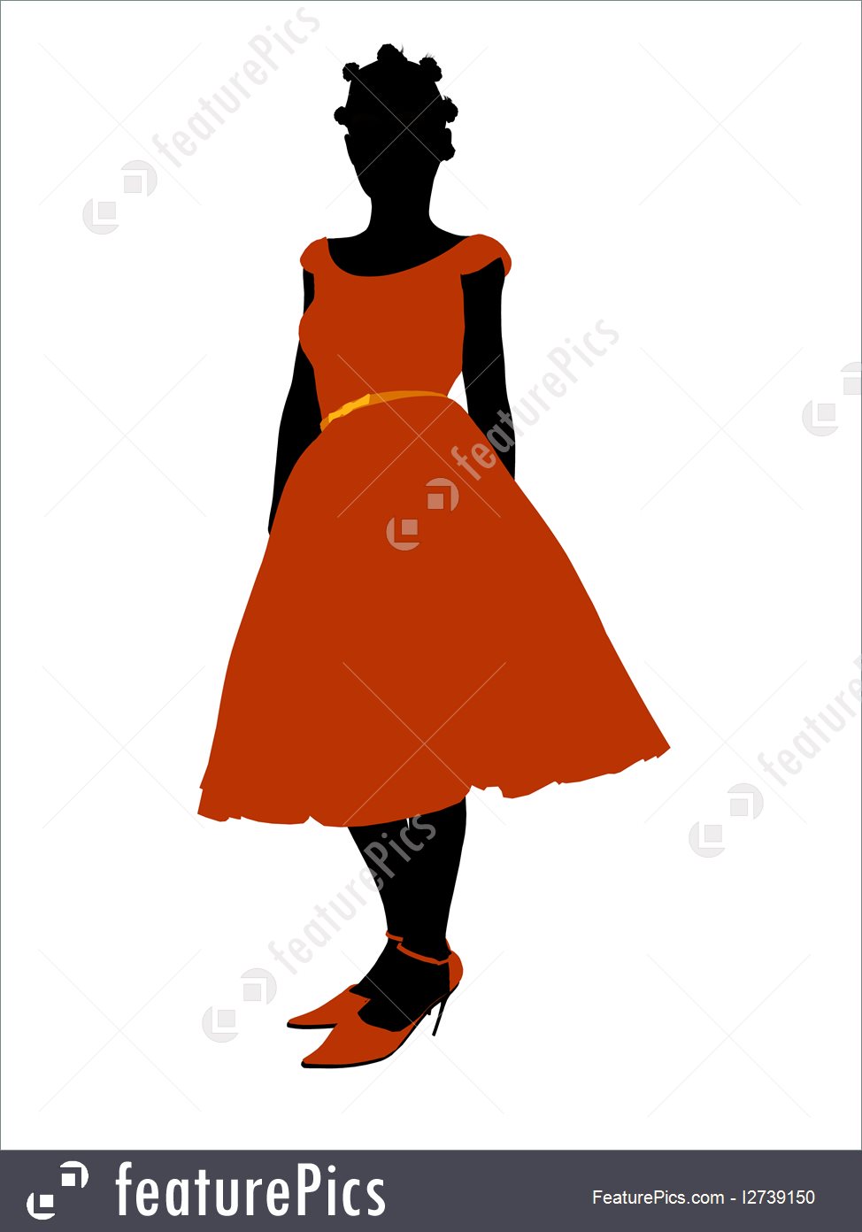 974x1392 Silhouettes And Outlines Prom Girl Silhouette