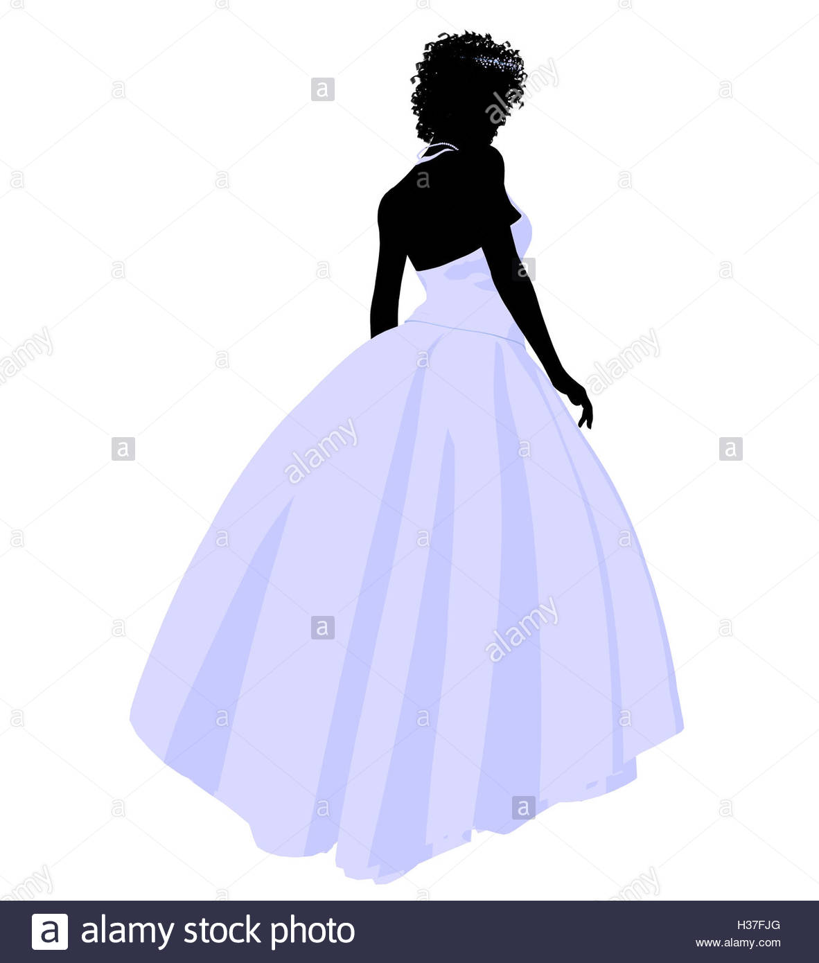1182x1390 African American Wedding Bride Silhouette Stock Photo, Royalty