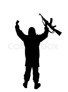 239x320 Silhouette Of Us Soldier Stock Photo Colourbox