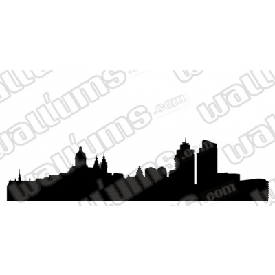 400x400 Amsterdam Netherlands Skyline Vinyl Wall Decal Sticker