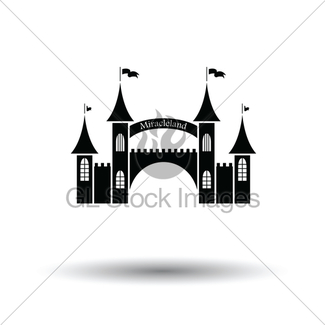 325x325 Amusement Park Entrance Icon Gl Stock Images