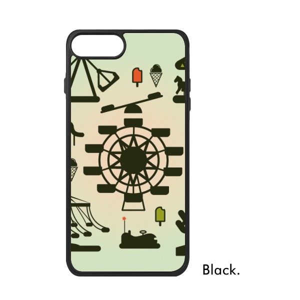 600x600 Dark Green Amusement Park Silhouette For Iphone 77 Plus Cases