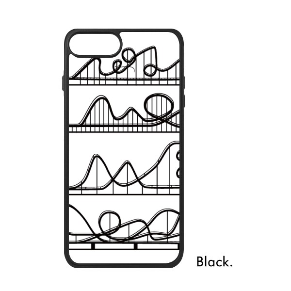 600x600 Amusement Park Black Roller Coaster Silhouette For Iphone 88 Plus