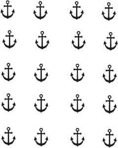 239x300 Anchor Silhouette Waterslide Nail Decals Nail Art Ebay