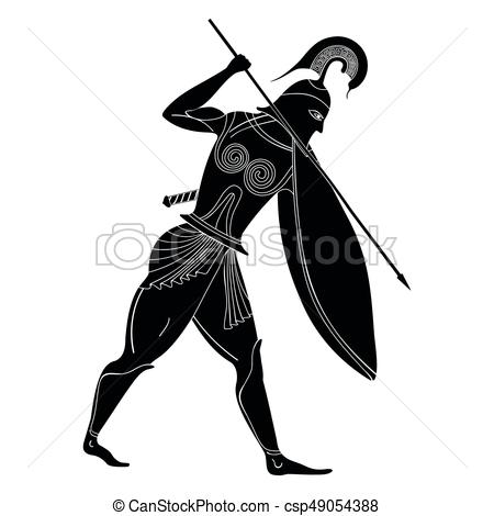 450x470 Vector Greek Drawing. Vector Illustration In Ancient Greek