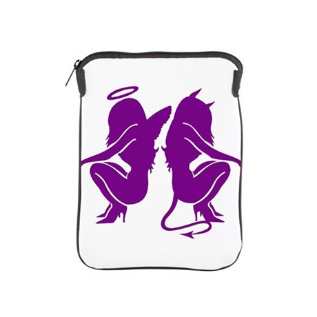 460x460 Purple Angeldevil Silhouette Ipad Sleeve By Temporarykink