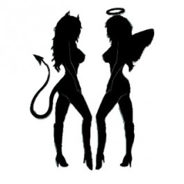 265x265 Angel And Devil Girl Decal Decals Devil