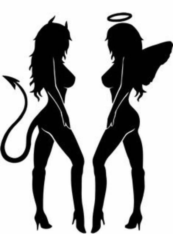 570x769 Angeldevil Girls Vinyl Decal