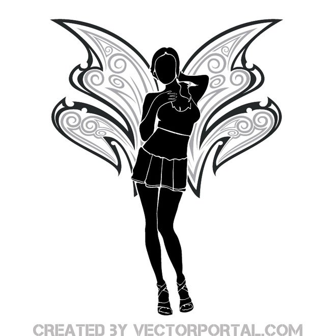 660x660 Fairy Girl Image Free Vector 123freevectors