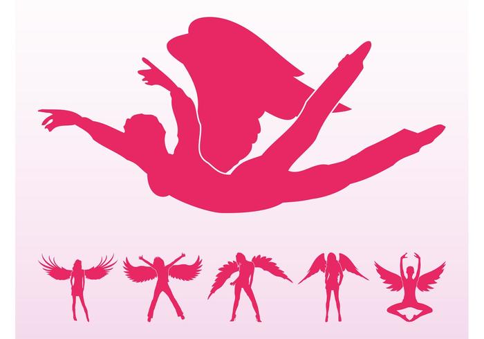 700x490 Angel Girls Silhouettes