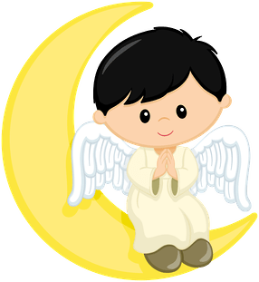 286x311 Angel Boy Clipart