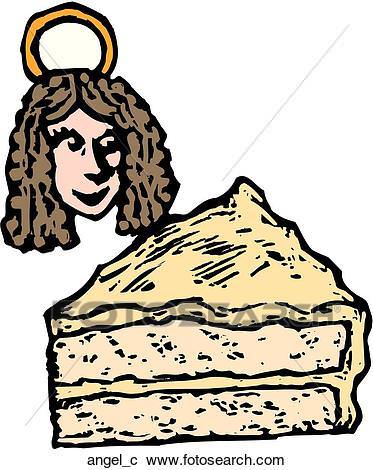373x470 Angel Food Cake Clipart