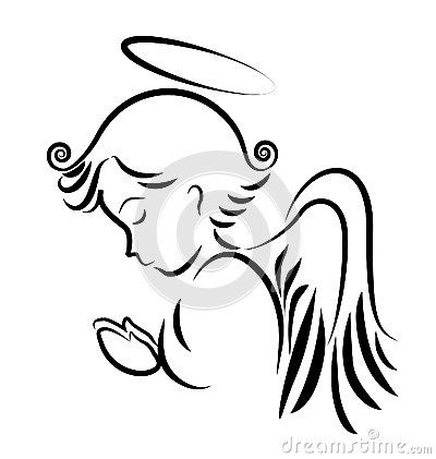400x421 Angel Praying Logo Fairy Angel Embroidery