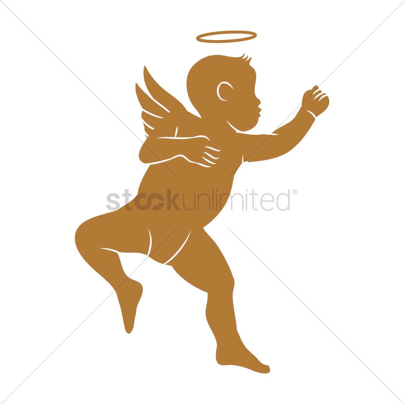 1300x1300 Angel Silhouette Vector Image