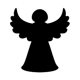 263x262 Christmas Tree Angel Silhouette Jesus