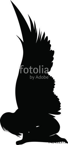 236x500 Angel Silhouette Stock Image And Royalty Free Vector Files