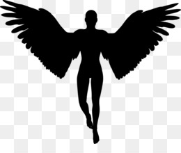 260x220 Free Download Cherub Angel Silhouette Clip Art
