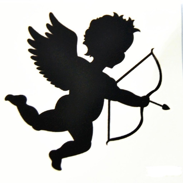 640x640 Free Shipping Lovely Angel Archery Pattern Body Stickers, Safe