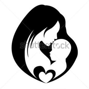 290x290 Mother Holding A Baby Stock Clipart Mother And Child