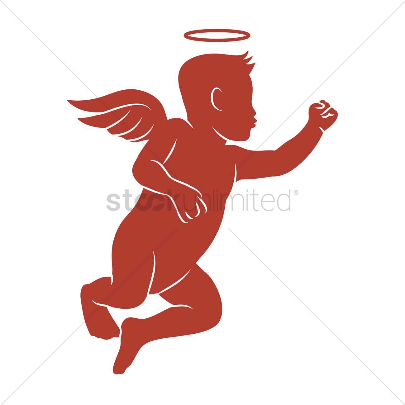 1300x1300 Angel Silhouette Vector Image