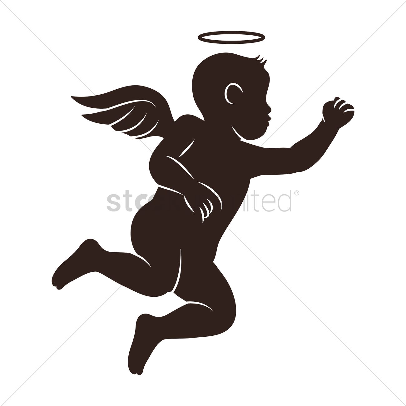 1300x1300 Angel Silhouette Vector Image