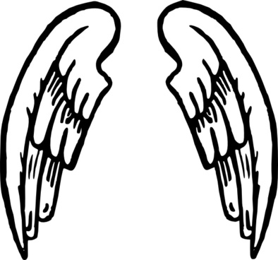 Angel Wing Silhouette at GetDrawings | Free download