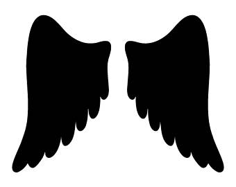 340x270 Angel Wings Stencils Etsy