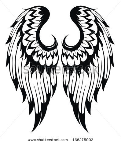 396x470 Angel%20wings I Can Make That! Angel, Tattoo