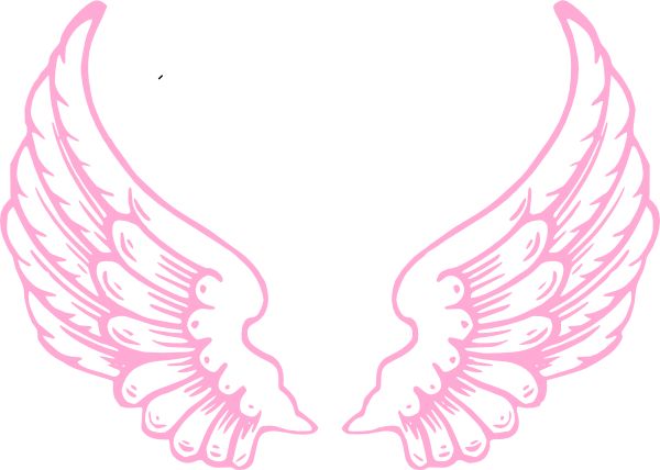 600x428 Angel Wings Nursery Baby Silhouette Clipart Vector