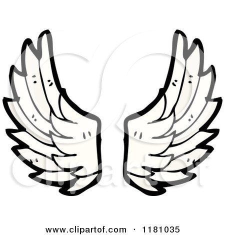 450x470 Cartoon Of Angel Wings