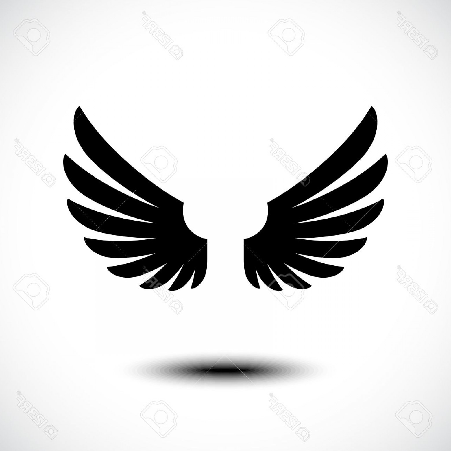 1560x1560 Fanciful Photostock Vector Angel Wings Vector Illustration Lazttweet