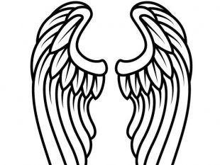 310x233 Wings Outline Clip Art Free Vector Free Vectors Ui Download